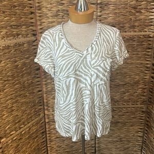 Anthropologie t.la Animal Print Tee S
